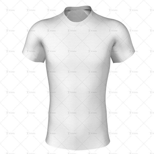 Round Collar for Pro-fit Rugby Shirt Front View