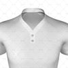 Wrap Buttoned Collar for Pro-fit Rugby Close up View