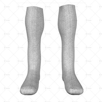 Long Sports Socks Front View