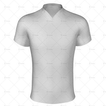 V-Neck Collar for Regular-fit Rugby Shirt Front View