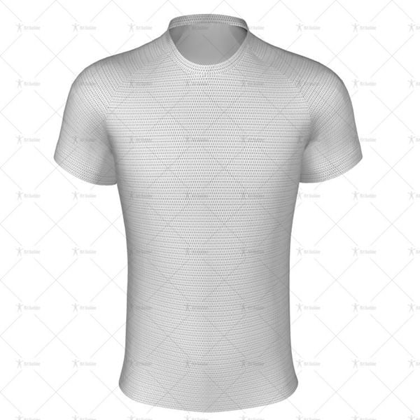 Round Collar for Regular-fit Rugby Shirt Front View