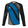Mens Cycling Downhill Jersey  Round Collar Front View Design