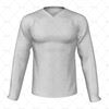 V-Neck Collar for Mens Cycling Downhill Jersey Front View