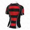 Tight-Fit Rugby Shirt Traditional Collar Back View Design