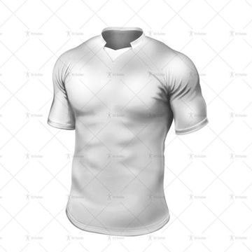 Paris Collar for Tight-Fit Rugby Shirt Front View