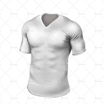 Ridge Collar for Tight-Fit Rugby Shirt Front View