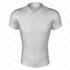 Mens Pro-Fit Football Shirt V-Neck Collar Front View