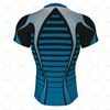 Mens Pro-Fit Football Shirt V-Neck Collar Back View Design