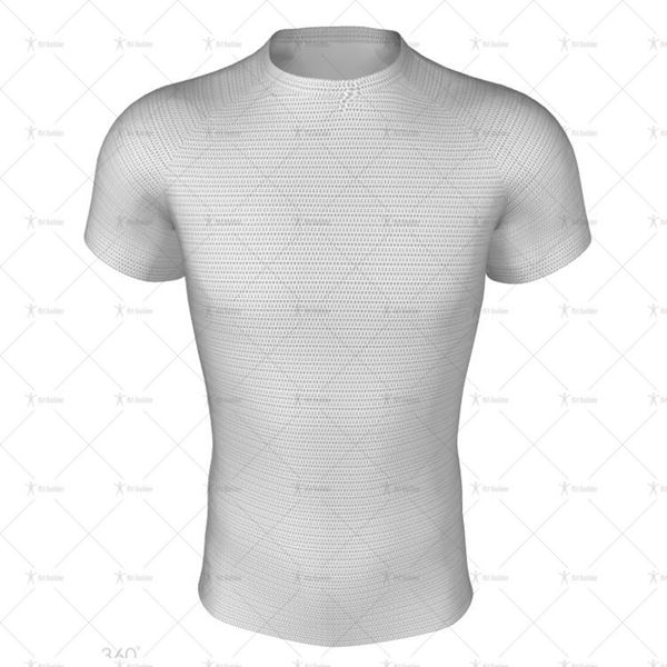 Round Collar for Mens Pro-Fit Football Shirt Front View