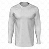 Mens LS Raglan Football Shirt V-Neck Collar Front View