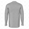 Round Collar for Mens LS Raglan Football Shirt Back View