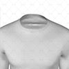 Round Collar for Mens LS Raglan Football Shirt Close Up View