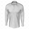 Traditional Collar for Mens LS Raglan Football Shirt Front View