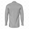 Traditional Collar for Mens LS Raglan Football Shirt Back View