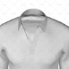Traditional Collar for Mens LS Raglan Football Shirt Close Up View