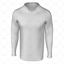 Double V Collar for Mens LS Raglan Football Shirt Front View