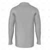 Double V Collar for Mens LS Raglan Football Shirt Back View