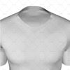 Mens SS Raglan Football Shirt V-Neck Collar Close Up View 