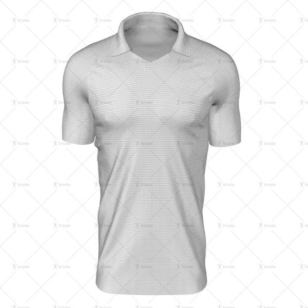 Classic Collar for Mens SS Raglan Football Shirt Front View