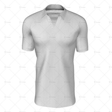 Traditional Collar for Mens SS Raglan Football Shirt Front View