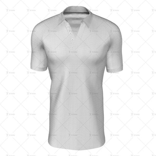 Traditional Collar for Mens SS Raglan Football Shirt Front View
