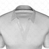 Traditional Collar for Mens SS Raglan Football Shirt Close Up View