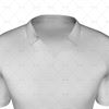 V-Polo Collar for Mens SS Raglan Football Shirt Close Up View