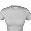 Womens SS Raglan Football Shirt V-Neck Collar Close Up View