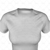 Round Collar for Womens SS Raglan Football Shirt Close Up View