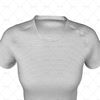 Half Collar for Womens SS Raglan Football Shirt Close Up View