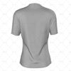 Womens SS Inline Football Shirt V-Neck Collar Back View