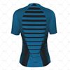 Womens SS Inline Football Shirt V-Neck Collar Back View Design