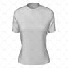 Round Collar for Womens SS Inline Football Shirt Front View