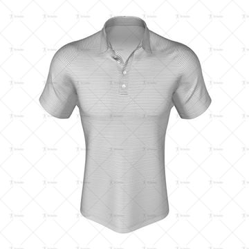 Mens Raglan Polo Shirt Buttoned Collar Front View