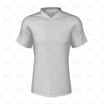V-Neck Collar for Mens Raglan Polo Shirt Front View