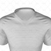 V-Neck Collar for Mens Raglan Polo Shirt Close Up View