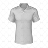2 Buttoned Collar for Mens Raglan Polo Shirt Front View 3d kit builder