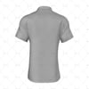 2 Buttoned Collar for Mens Raglan Polo Shirt Back View 3d kit builder