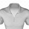 Zipped Collar for Mens Raglan Polo Shirt Close Up View