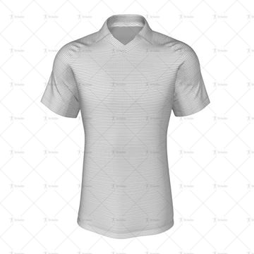 Classic Collar for Mens Raglan Polo Shirt Front View