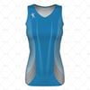 Womens Netball Dress V-Neck Collar Front View Design