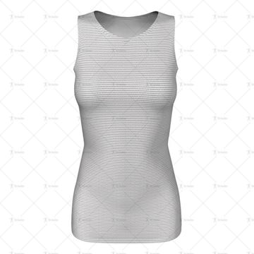 Round Collar for Womens Netball Dress Front View