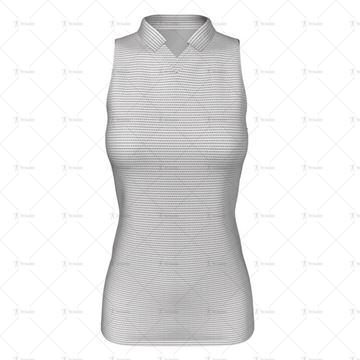 Classic Collar for Womens Netball Dress Front View