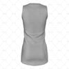 Womens Netball Bodysuit  V-Neck Collar Back View