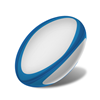 Rugby Ball Front View Design