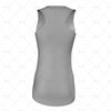 Womens Netball Racerback V-Neck Collar Back View