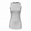 Round Collar for Womens Netball Racerback Front View