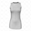 Round Collar for Womens Netball Racerback Front View