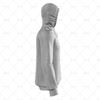 Mens Raglan Hoodie Hood Up Side View