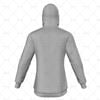 Mens Raglan Hoodie Hood Up Back View